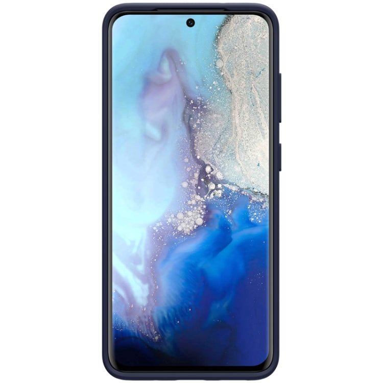 For Galaxy S20 / Galaxy S20 5G NILLKIN Feeling Series Liquid Silicone Anti-fall Mobile Phone Protective Case(Blue) - Galaxy Phone Cases by NILLKIN | Online Shopping UK | buy2fix