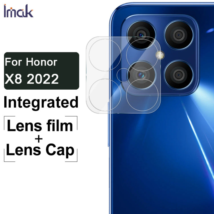 For Honor X8 2022 imak Integrated Rear Camera Lens Tempered Glass Film with Lens Cap - Honor Tempered Glass by imak | Online Shopping UK | buy2fix