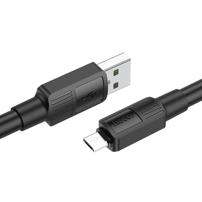 hoco X84 2.4A USB to Micro USB Solid Charging Data Cable，Length：1m(Black) -  by hoco | Online Shopping UK | buy2fix