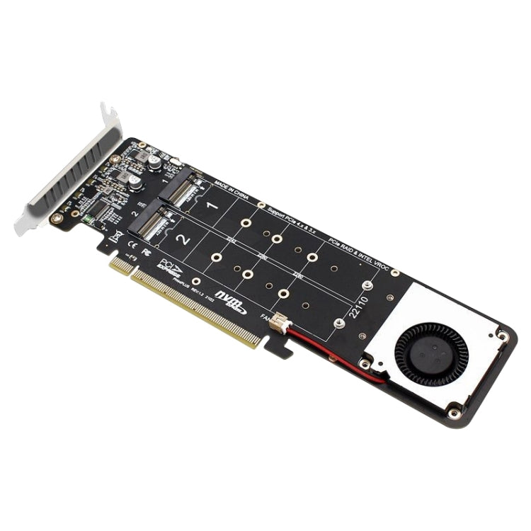 PCIe X16 to M.2 M-key NVMEx4 SSD RAID Converter Card - Others by buy2fix | Online Shopping UK | buy2fix