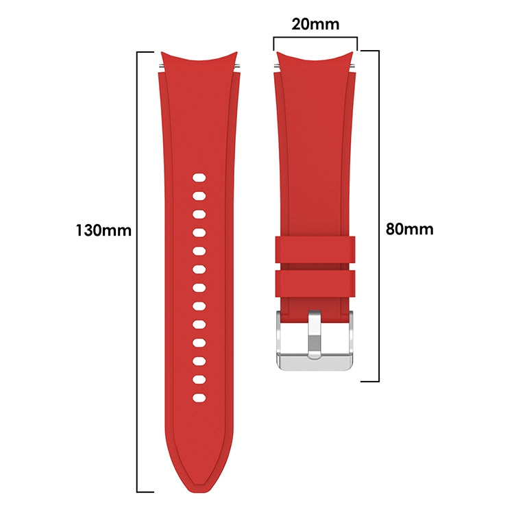 For Samsung Galaxy Watch 5 40mm Silicone Watch Band(Wine Red) - Watch Bands by buy2fix | Online Shopping UK | buy2fix