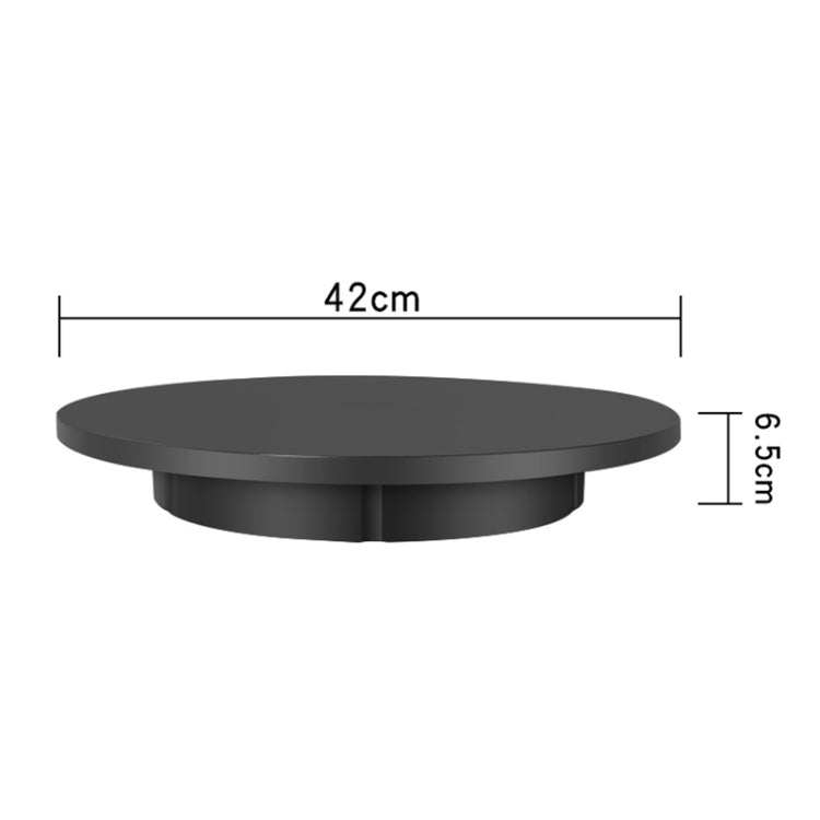 42cm Charging Rotating Display Stand Video Shooting Turntable, Load: 100kg, Power Plug:US Plug(Black) - Camera Accessories by buy2fix | Online Shopping UK | buy2fix