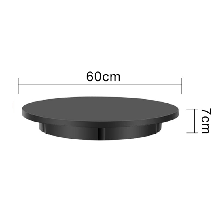 60cm Charging Rotating Display Stand Video Shooting Turntable, Load: 100kg, Power Plug:US Plug(Black) - Camera Accessories by buy2fix | Online Shopping UK | buy2fix