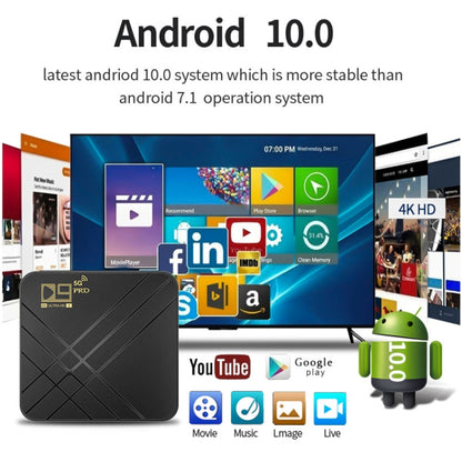D9 PRO 2.4G/5G WIFI 4K HD Android TV Box, Memory:8GB+128GB(UK Plug) - Consumer Electronics by buy2fix | Online Shopping UK | buy2fix