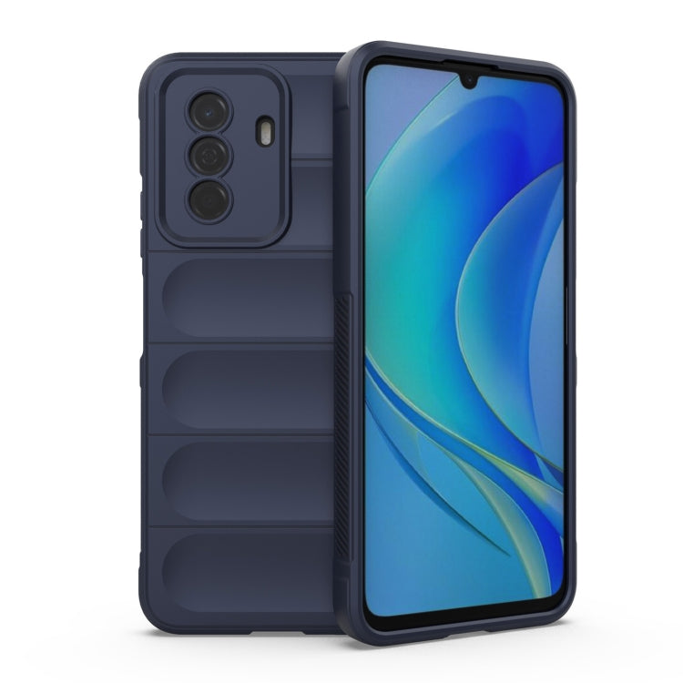 For Huawei Enjoy 50 4G / Nova Y70 Magic Shield TPU + Flannel Phone Case(Dark Blue) - Mobile Accessories by buy2fix | Online Shopping UK | buy2fix