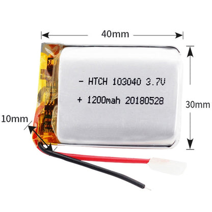 2pcs 103040 1200mAh Li-Polymer Battery Replacement - Others by buy2fix | Online Shopping UK | buy2fix