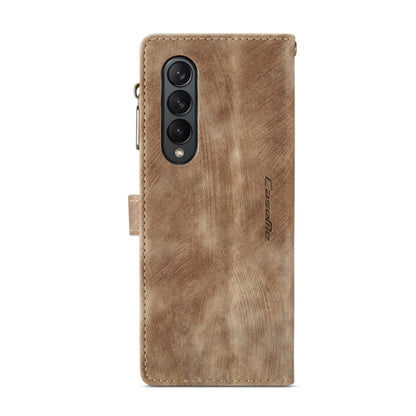 For Samsung Galaxy Z Fold4 5G CaseMe C30 Multifunctional Phone Leather Phone Case(Brown) - Samsung Accessories by buy2fix | Online Shopping UK | buy2fix