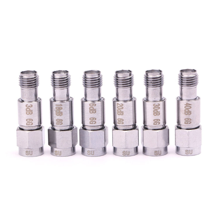 6dBi SMA Attenuator DC-6GHz SMA Coaxial Fixed Connectors - Connectors by buy2fix | Online Shopping UK | buy2fix