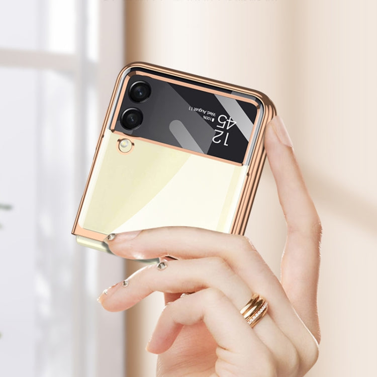 For Samsung Galaxy Z Flip4 GKK Integrated Electroplating Full Coverage Phone Case(Black) - Galaxy Z Flip4 5G Cases by GKK | Online Shopping UK | buy2fix