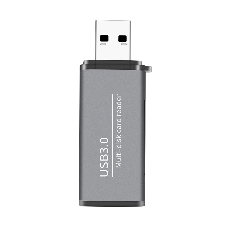 ADS-105 USB 3.0 Multi-function Card Reader(Grey) -  by buy2fix | Online Shopping UK | buy2fix