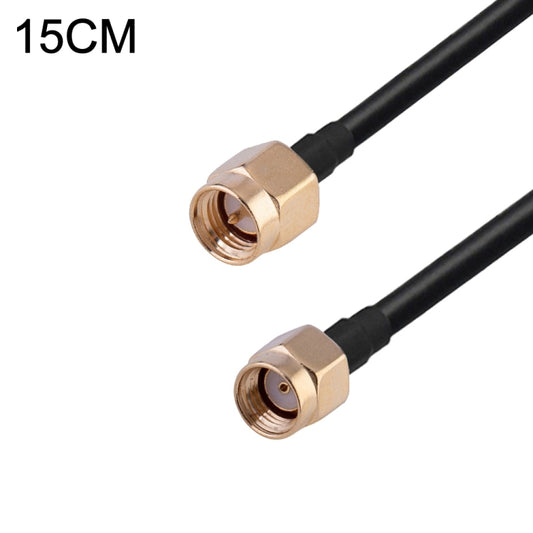 RP-SMA Male to SMA Male RG174 RF Coaxial Adapter Cable, Length: 15cm - Connectors by buy2fix | Online Shopping UK | buy2fix