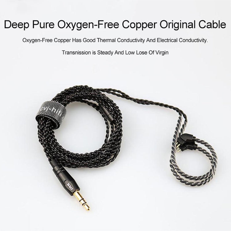 CVJ-V1 1.25m Oxygen-free Copper Silver Plated Upgrade Cable For 0.75mm Earphones, Without Mic - Cable & Splitter by CVJ | Online Shopping UK | buy2fix