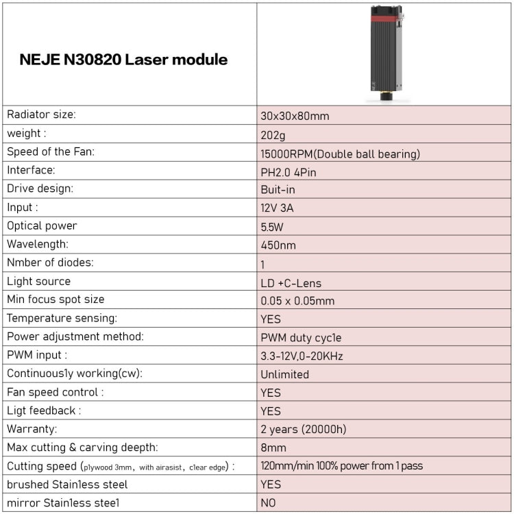 NEJE MASTER 3 Laser Engraver with N30820 Laser Module(US Plug) - Consumer Electronics by NEJE | Online Shopping UK | buy2fix