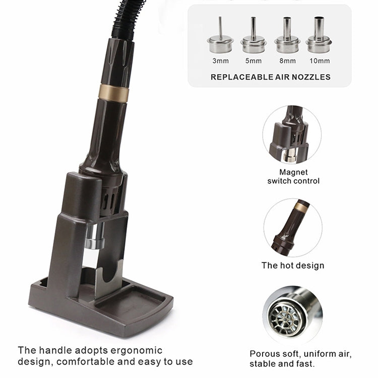 BAKU BA-9852 Digital ESD Hot Air Gun Soldering Station Welding Solder Iron(EU Plug) - Home & Garden by BAKU | Online Shopping UK | buy2fix