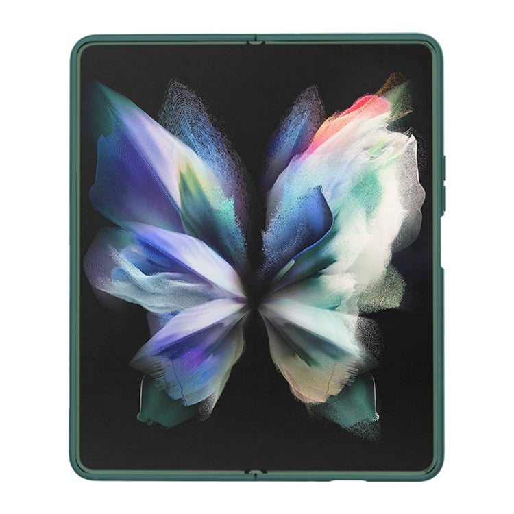 For Samsung Galaxy Z Fold4 5G NILLKIN CamShield Liquid Silicone + PC Full Coverage Case(Green) - Galaxy Z Fold4 5G Cases by NILLKIN | Online Shopping UK | buy2fix