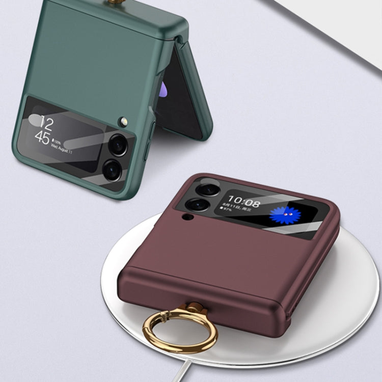 For Samsung Galaxy Z Flip4 GKK Magnetic Hinged Flip Case with Ring Holder(Pink) - Galaxy Z Flip4 5G Cases by GKK | Online Shopping UK | buy2fix