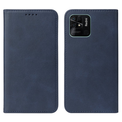 For Xiaomi Redmi 10C Magnetic Closure Leather Phone Case(Blue) - Xiaomi Cases by buy2fix | Online Shopping UK | buy2fix