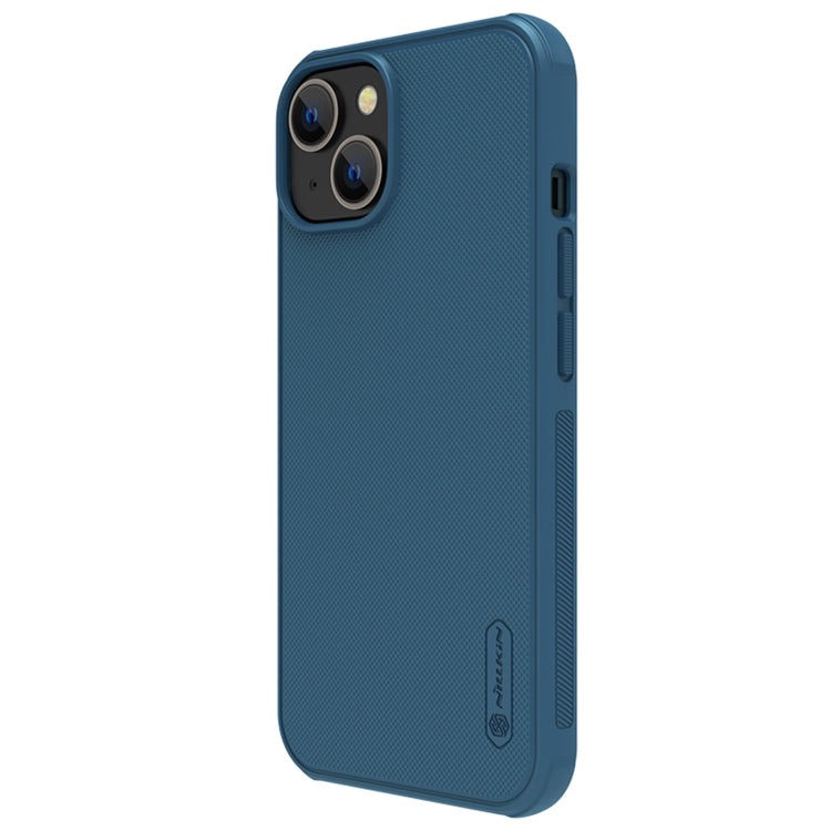 For iPhone 14 Plus  NILLKIN Frosted Shield Pro Magsafe Phone Case(Blue) - iPhone 14 Plus Cases by NILLKIN | Online Shopping UK | buy2fix