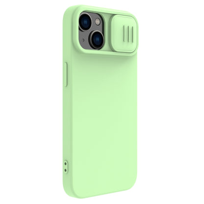 For iPhone 14 NILLKIN CamShield Liquid Silicone Phone Case(Green) - iPhone 14 Cases by NILLKIN | Online Shopping UK | buy2fix