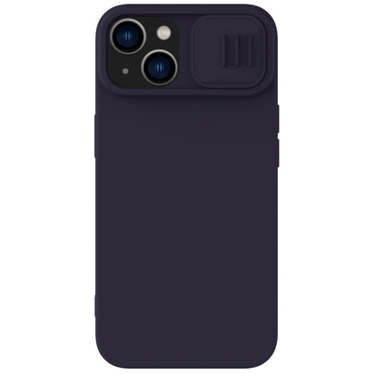For iPhone 14 NILLKIN CamShield Liquid Silicone Phone Case (Deep Purple) - iPhone 14 Cases by NILLKIN | Online Shopping UK | buy2fix