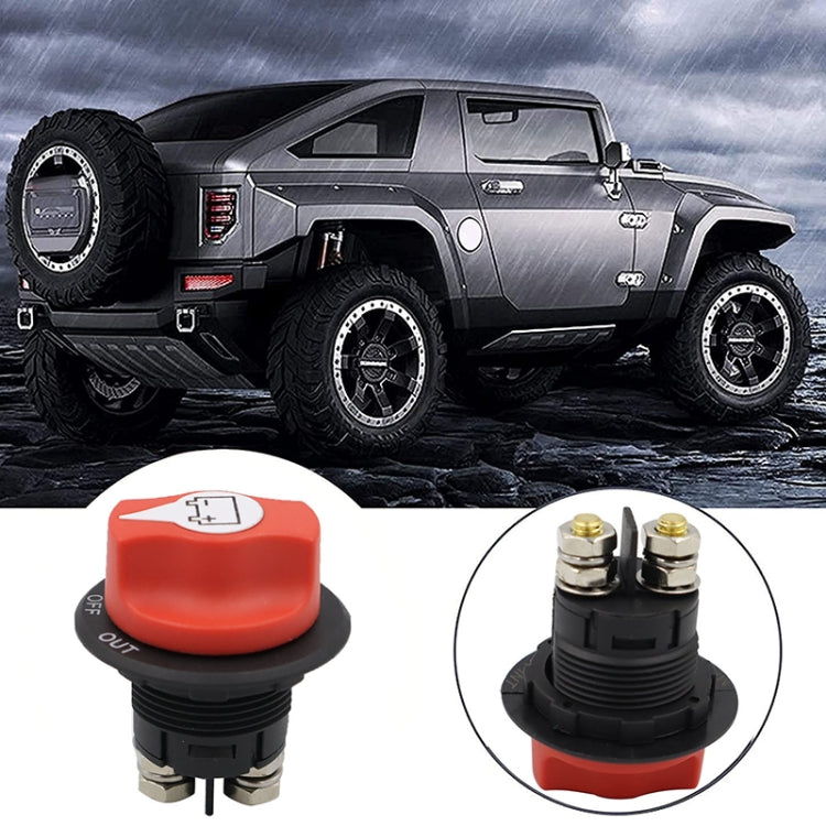 100A 8AWG Car Yacht Battery Selector Isolator Disconnect Rotary Switch Cut With Power Cord - In Car by buy2fix | Online Shopping UK | buy2fix