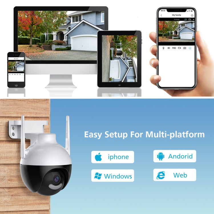 QX62 4MP HD Wireless WiFi Smart Surveillance Camera, Specification:US Plug - Security by buy2fix | Online Shopping UK | buy2fix