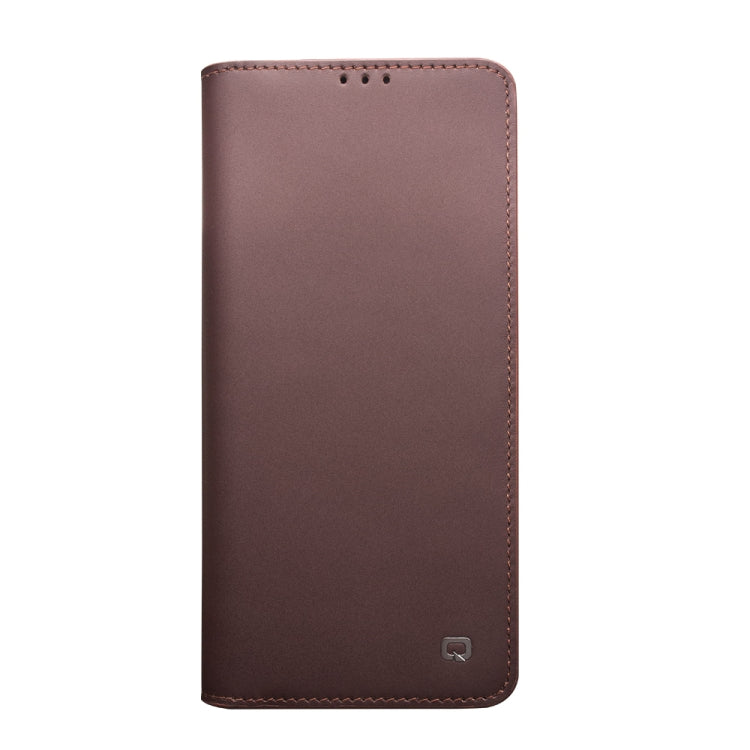 For Samsung Galaxy S21 5G QIALINO Classic Gen2 Genuine Leather Phone Case(Brown) - Galaxy S21 5G Cases by QIALINO | Online Shopping UK | buy2fix