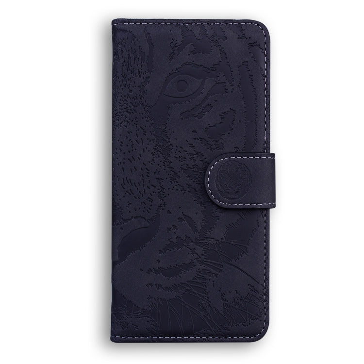 For Samsung Galaxy A14 5G Tiger Embossing Pattern Horizontal Flip Leather Phone Case(Black) - Galaxy Phone Cases by buy2fix | Online Shopping UK | buy2fix