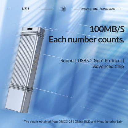 ORICO 256GB USB-A USB3.2 Gen1 USB Flash Drive, Read 260MB/s, Write 50MB/s (Silver) - USB Flash Drives by ORICO | Online Shopping UK | buy2fix