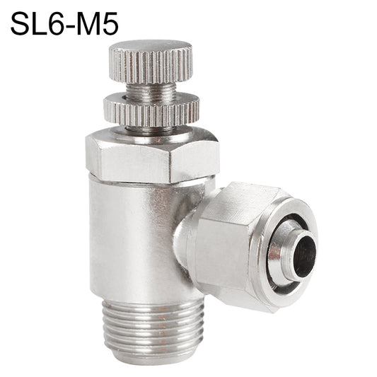 SL6-M5 LAIZE Nickel Plated Copper Trachea Quick Fitting Throttle Valve Lock Female Connector -  by LAIZE | Online Shopping UK | buy2fix