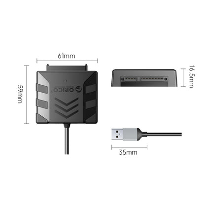 ORICO UTS1 USB 2.0 2.5-inch SATA HDD Adapter with Silcone Case, Cable Length:1m - USB to IDE / SATA by ORICO | Online Shopping UK | buy2fix