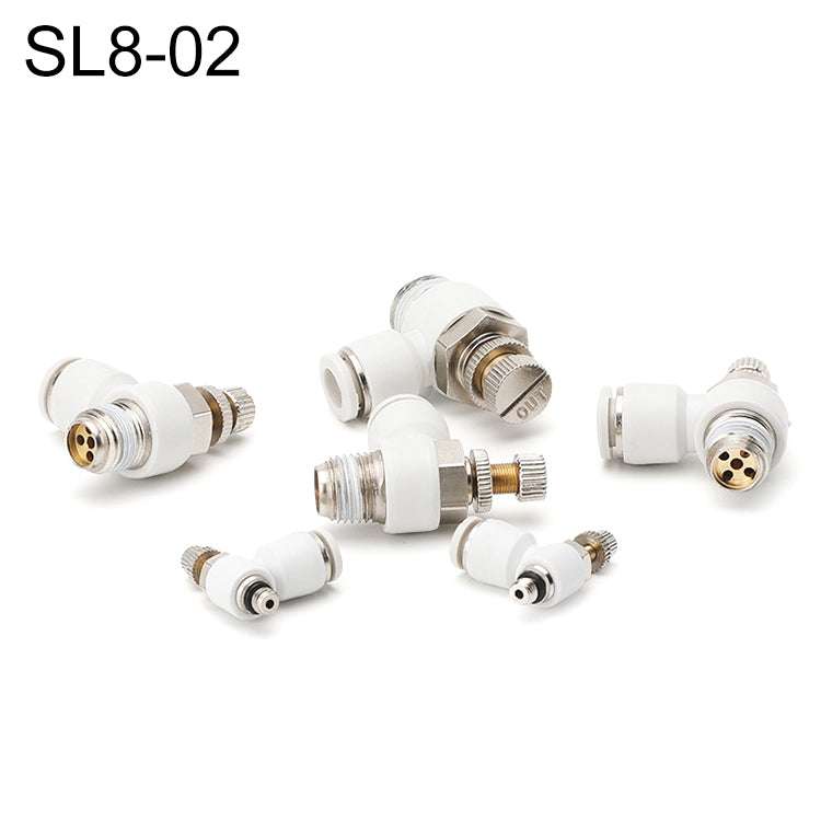 SL8-02 LAIZE SL Throttle Valve Elbow Pneumatic Quick Connector -  by LAIZE | Online Shopping UK | buy2fix