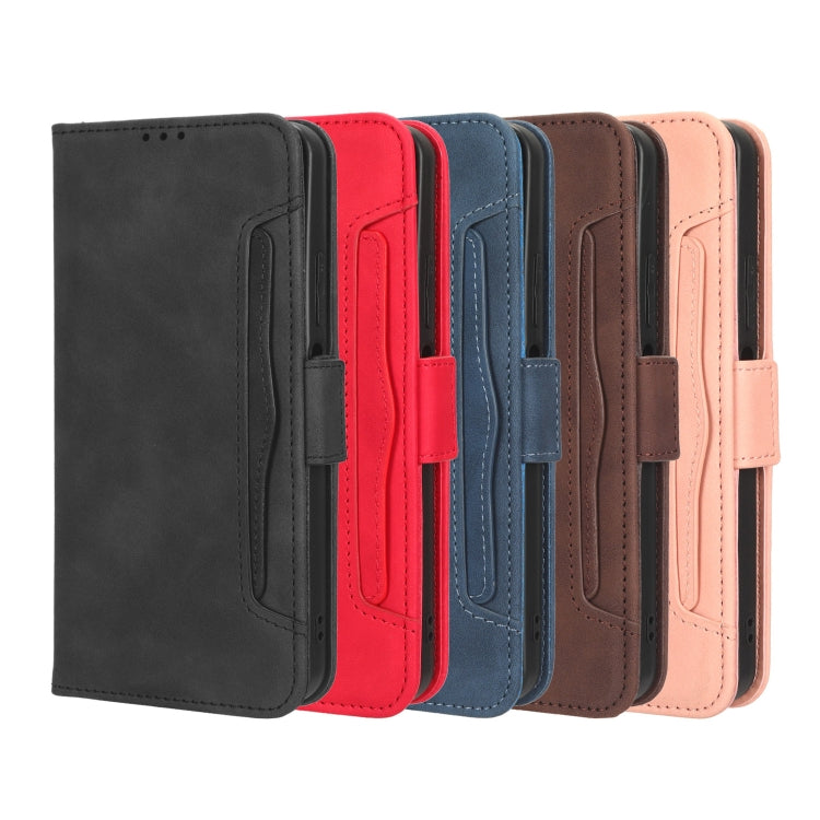 For Xiaomi Poco M5S / Redmi Note 10 4G / 10S Skin Feel Calf Texture Card Slots Leather Phone Case(Black) - Poco M5s Cases by buy2fix | Online Shopping UK | buy2fix