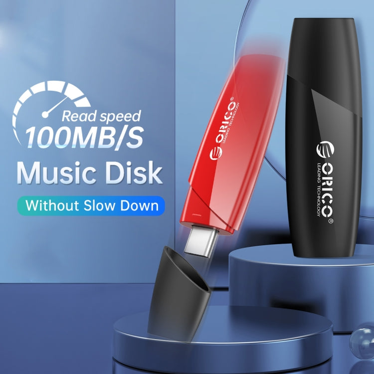 ORCIO USB3.0 U Disk Drive, Read: 100MB/s, Write: 15MB/s, Memory:128GB, Port:USB-A(Black) - USB Flash Drives by ORICO | Online Shopping UK | buy2fix