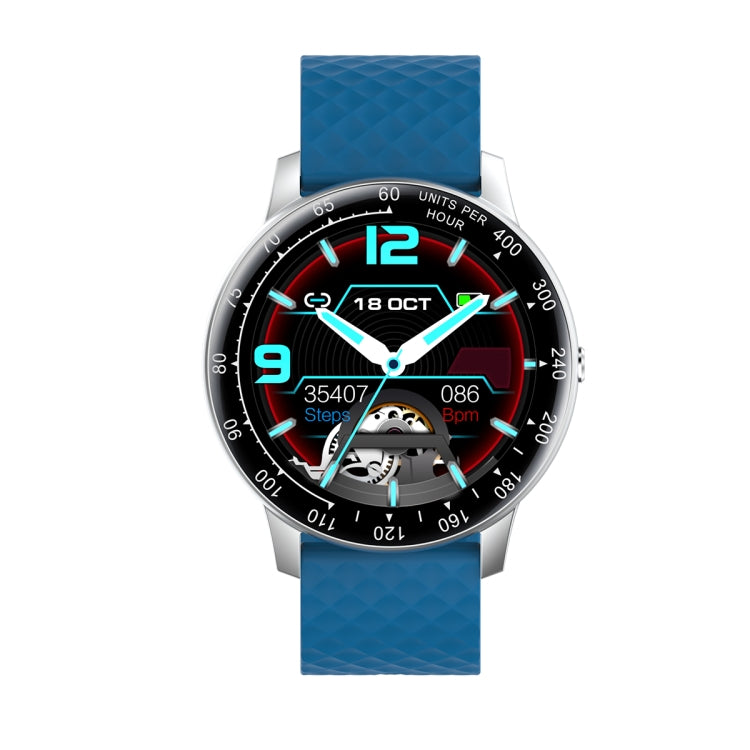 Ochstin 5H30 1.28 Inch HD Round Screen Silicone Strap Smart Sports Watch(Lake Blue) - Smart Wear by OCHSTIN | Online Shopping UK | buy2fix