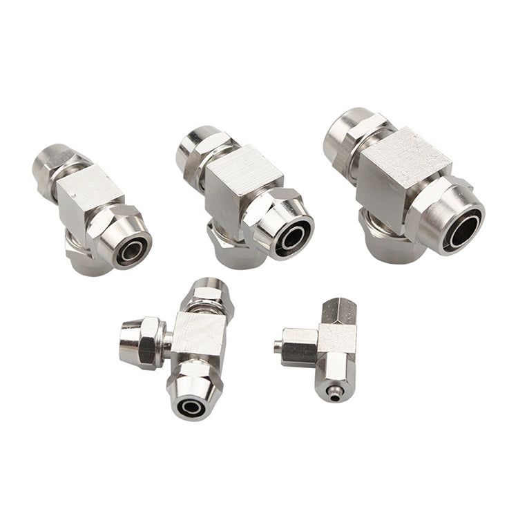 PE-10 LAIZE Nickel Plated Copper Y-type Tee Pneumatic Quick Connector -  by LAIZE | Online Shopping UK | buy2fix