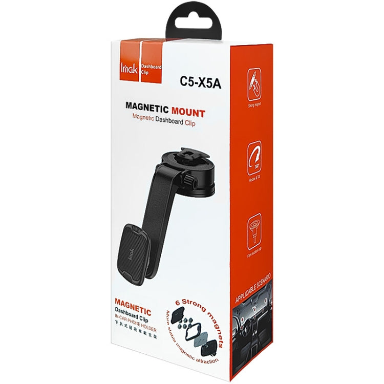 IMAK C5-X5A Dashboard Suction Cup Magnetic Car Holder(Black) - In Car by imak | Online Shopping UK | buy2fix