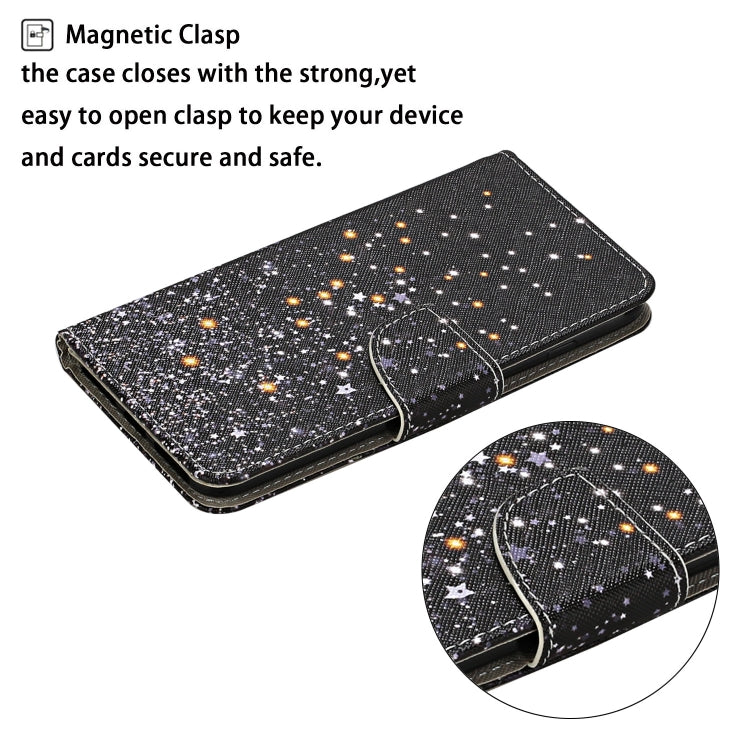 For Xiaomi Redmi A1 Colored Drawing Pattern Leather Phone Case(Black Pentagram) - Xiaomi Cases by buy2fix | Online Shopping UK | buy2fix