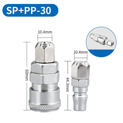 LAIZE SP+PP-30 10pcs C-type Self-lock Air Tube Pneumatic Quick Fitting Connector - Interface Series by LAIZE | Online Shopping UK | buy2fix