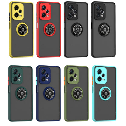 For Xiaomi Redmi Note 12 Pro+ China Q Shadow 1 Series TPU + PC Ring Holder Phone Case(Dark Green) - Note 12 Pro+ Cases by buy2fix | Online Shopping UK | buy2fix