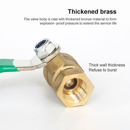 LAIZE Pneumatic Hose Connector Thickened Brass Ball Valve, Size:Double Outside 2 Point 1/4 inch -  by LAIZE | Online Shopping UK | buy2fix