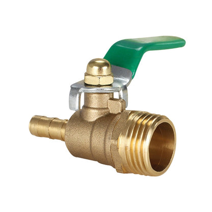 LAIZE Pneumatic Hose Connector Thickened Brass Ball Valve, Size:Outside 2 Point-Barb 10mm -  by LAIZE | Online Shopping UK | buy2fix