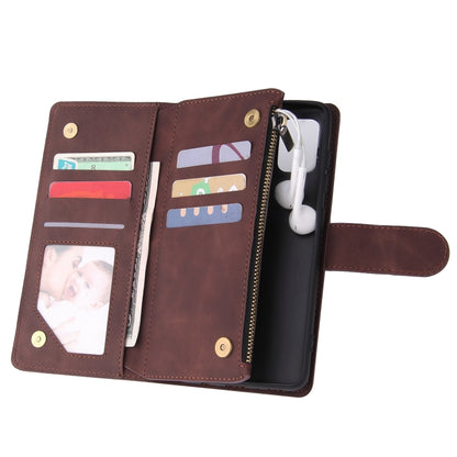 For Galaxy A51 Multifunctional Horizontal Flip Leather Case, with Card Slot & Holder & Zipper Wallet & Photo Frame(Coffee) - Samsung Accessories by buy2fix | Online Shopping UK | buy2fix