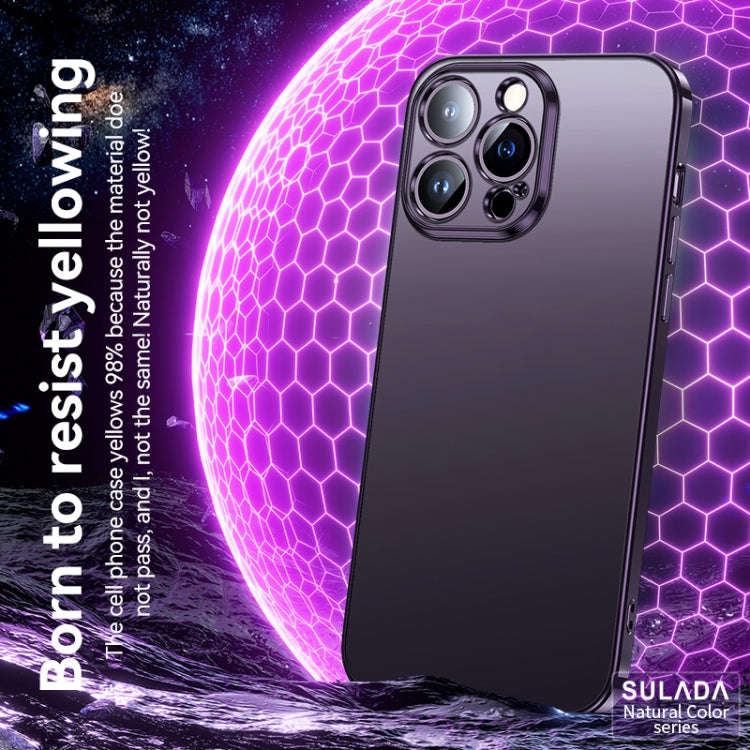 For iPhone 14 Plus SULADA Electroplating Frosted All-inclusive TPU Phone Case(Purple) - iPhone 14 Plus Cases by SULADA | Online Shopping UK | buy2fix