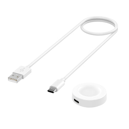 Smart Watch Magnetic Charging Cable, Length: 1m, Split Version(White) - Smart Wear by buy2fix | Online Shopping UK | buy2fix