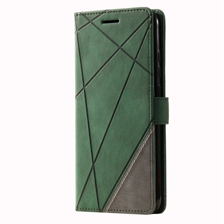 For Xiaomi Redmi A1 Skin Feel Splicing Leather Phone Case(Green) - Xiaomi Cases by buy2fix | Online Shopping UK | buy2fix