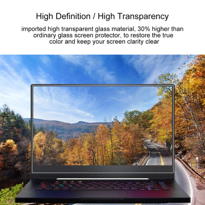 For ASUS ROG ZEPHYRUS (M15) 15.6 inch Laptop Screen HD Tempered Glass Protective Film - Computer & Networking by buy2fix | Online Shopping UK | buy2fix