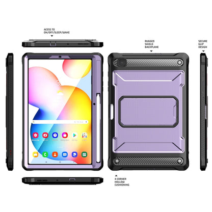 For Samsung Galaxy Tab S6 Lite Explorer PC + TPU Tablet Protective Case with Pen Slot(Purple) - Tab S6 Lite P610 / P615 by buy2fix | Online Shopping UK | buy2fix
