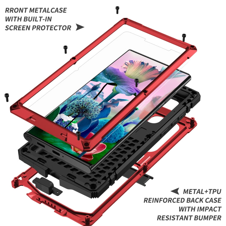 For Samsung Galaxy S23 Ultra 5G R-JUST Life Waterproof Dustproof Shockproof Phone Case(Red) - Galaxy S23 Ultra 5G Cases by R-JUST | Online Shopping UK | buy2fix