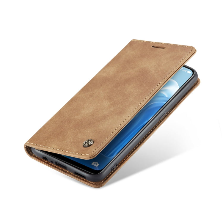 For OPPO Reno7 4G Indonesia/F21 Pro 4G/Reno8 4G CaseMe 013 Multifunctional Horizontal Flip Leather Phone Case(Brown) - OPPO Cases by CaseMe | Online Shopping UK | buy2fix